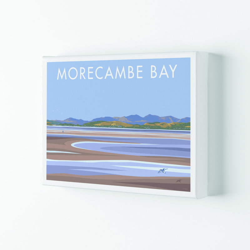 Morecambe Bay by Stephen Millership - Print on Canvas, 21cm H x 29.7cm W x 4cm D, Wrapped Canvas