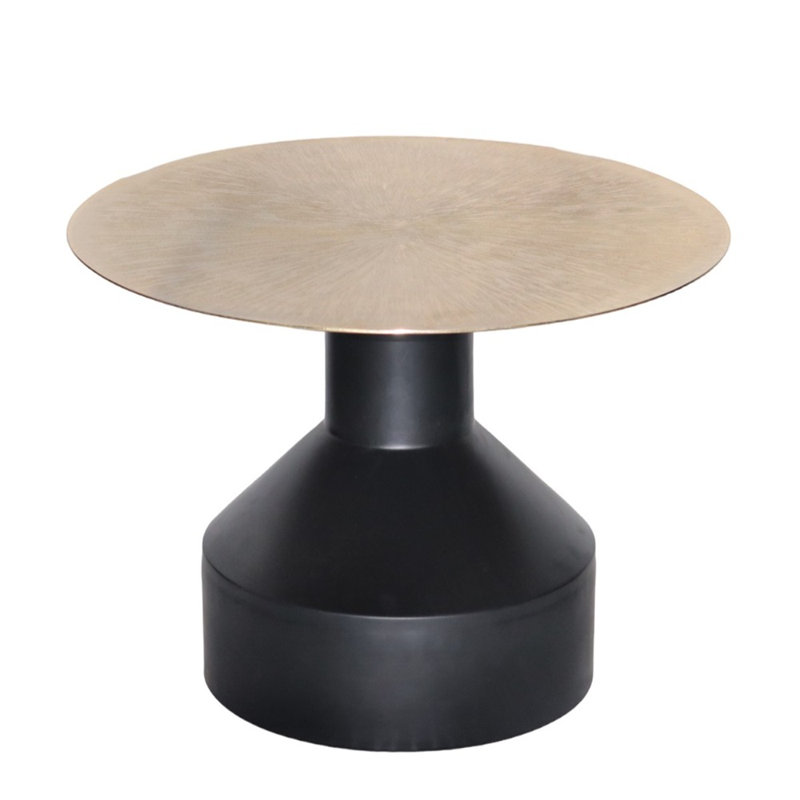 Table basse Akira, noir / or