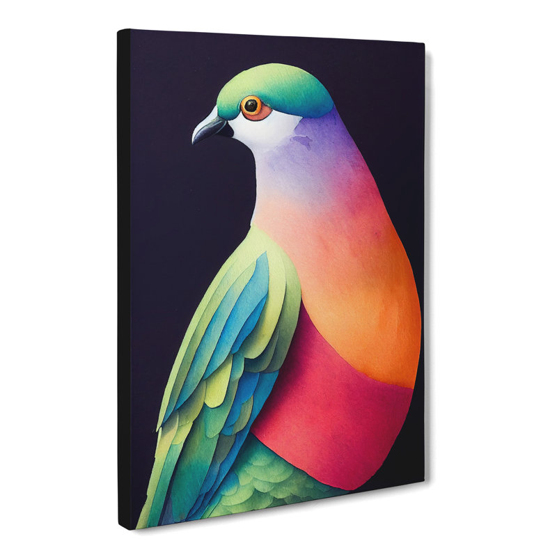 Watercolour Pigeon Vol.1 - Wrapped Canvas, 60cm H x 40cm W x 3cm D