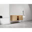 Meuble-lavabo mural de 48 po (47-1 / 16 po), charnière de porte à fermeture en douceur et support de rangement ouvert, ensemble KD, bvb07248imox (meuble-lavabo seulement, évier exclu)