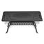 Mobilier de patio en fonte d'aluminium avec structure noire et coussins de siège de couleurs aléatoires-606145335