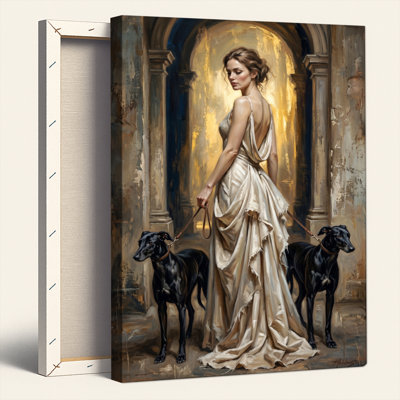 «Elegant Lady», reproduction d'art sur toile, ensemble de 1