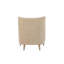 Chaise d'appoint rembourrée à haut dossier pour adultes, sièges d'appoint brun clair pour la chambre à coucher du salon