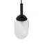 Luminaire suspendu Giza - noir et transparent