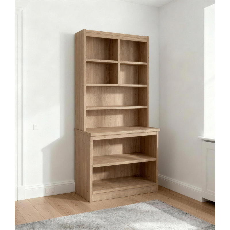 Brendan-Lee 182cm H x 85cm W Standard Bookcase, Sandstone