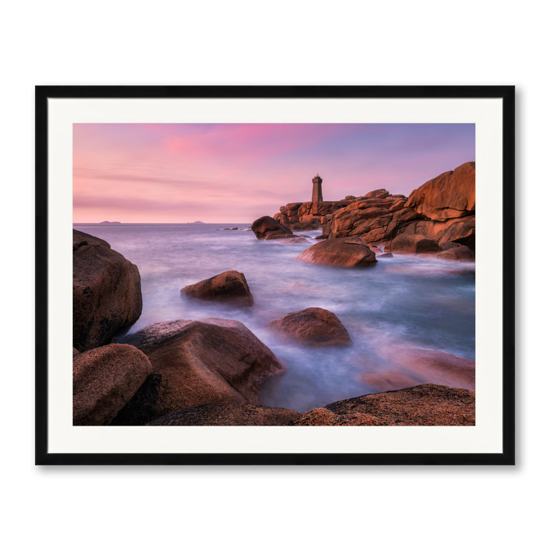 Phare de méchant ruz par Michael Breitung - photographie, 24" H x 30" W, Papier avec cadre noir