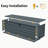260 Gallon Metal Outdoor Deck Box Waterproof