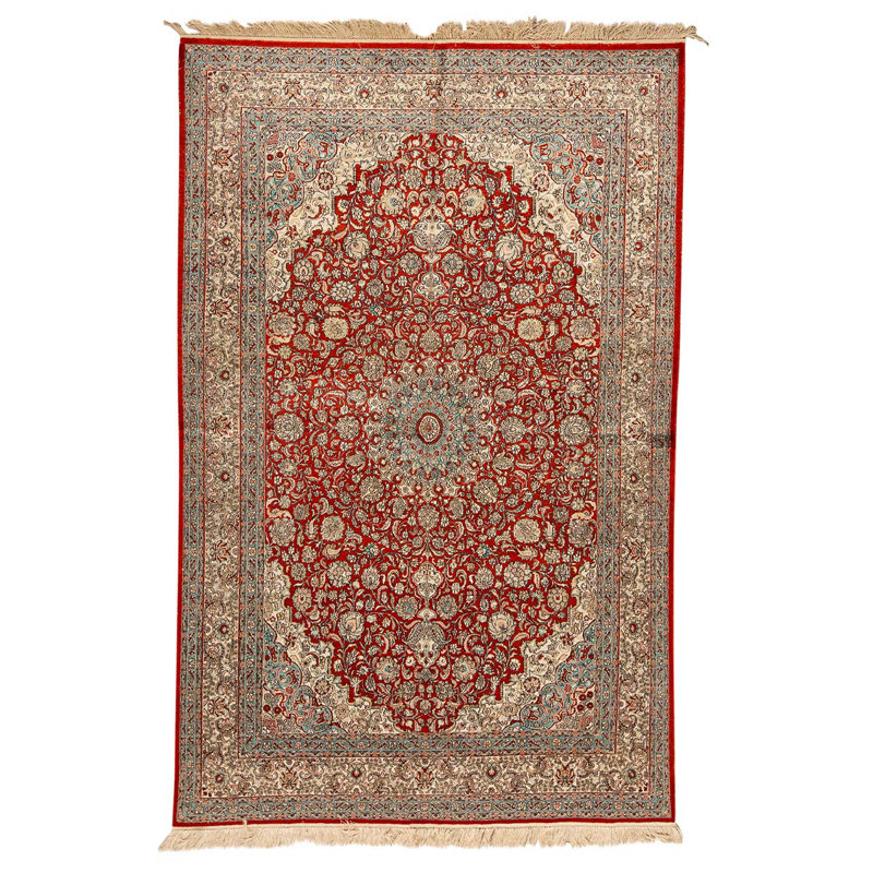 Hand Woven Silk Oriental Area Rug