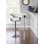 Tabouret de bar pivotant réglable en hauteur Carmelyn