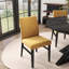 Ensemble de salle à manger rond Walton 5 pièces, table Cross-Buck avec 4 chaises Parsons confortables, parfait pour un décor de ferme moderne