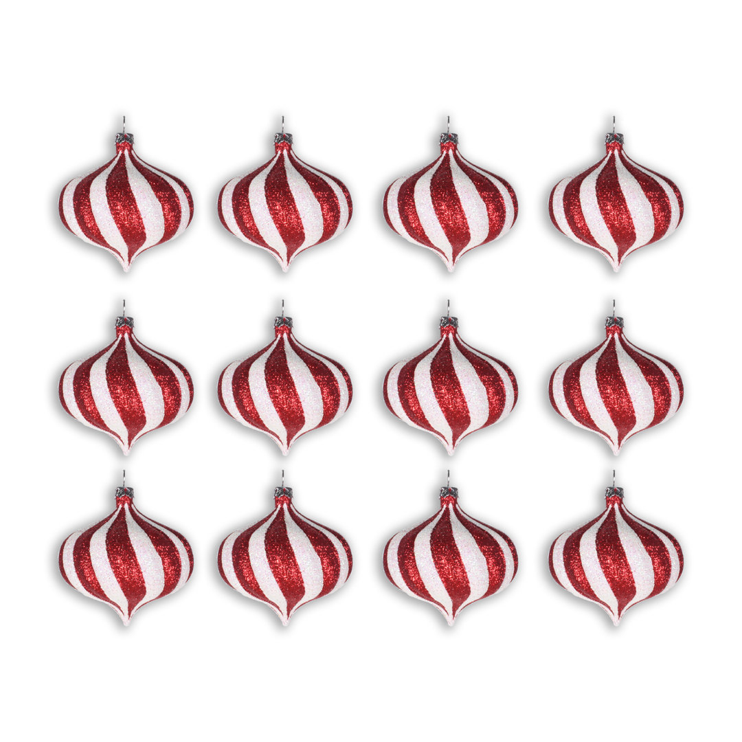 2 Piece Solid Ball Ornament Set (Set of 12) The Holiday Aisle®