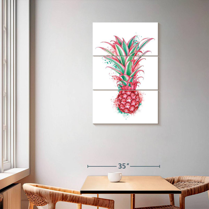 Ananas rose, H 57 po x l 36 po