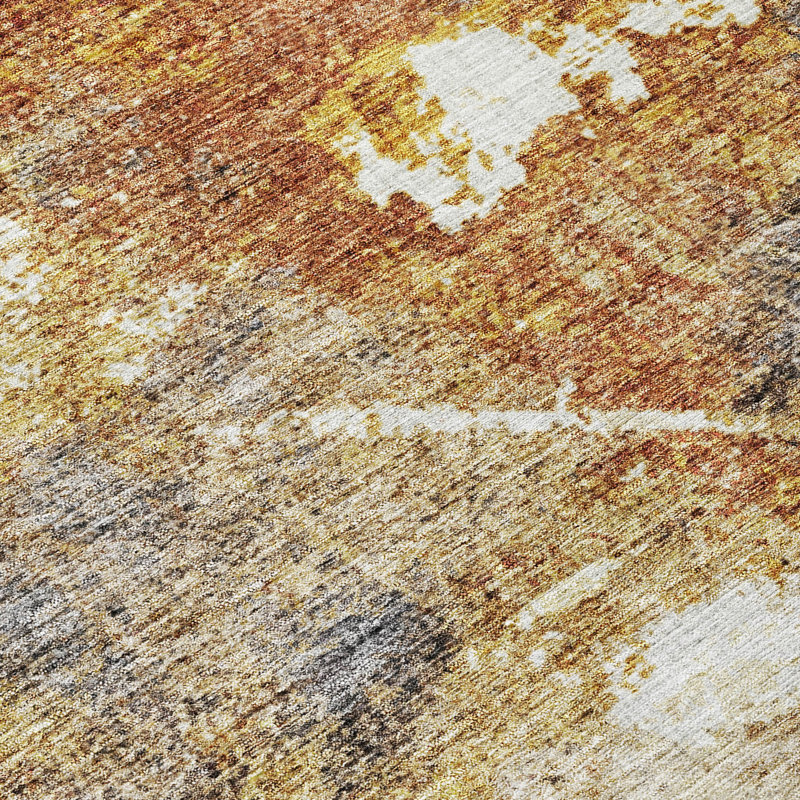 Linta Brown Washable Indoor-Outdoor Rug - , 9' x 12'