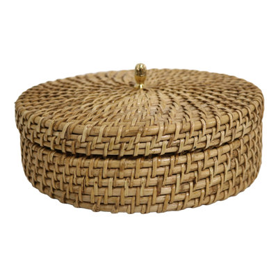Boîte à boutons en laiton 10 "Home & Manor