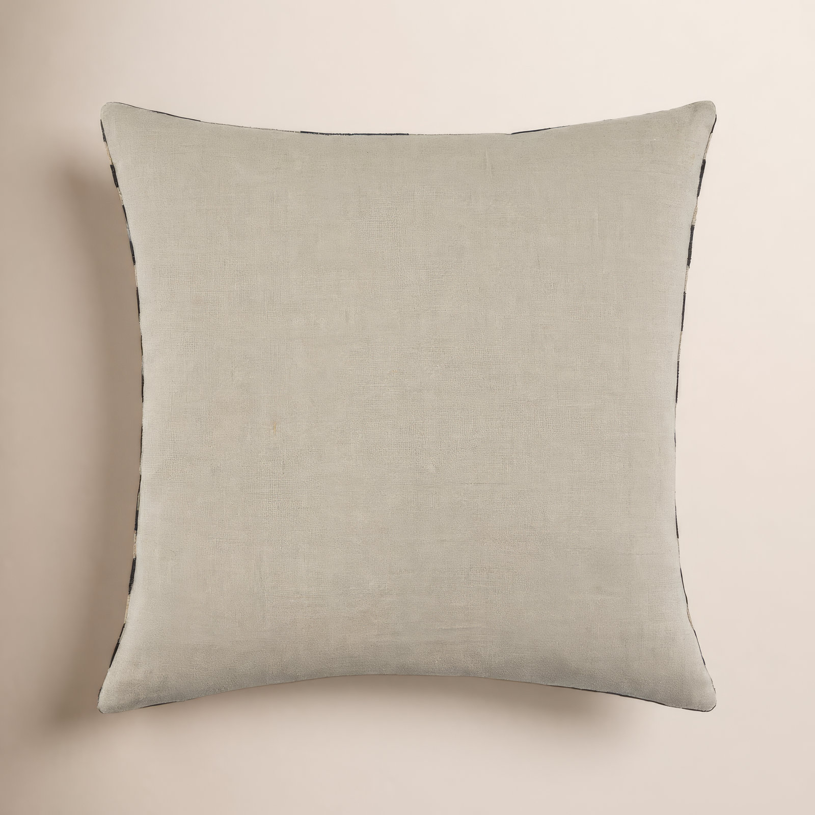 Marzano Accent Pillow, Black/Beige, Square 18", Duck Down