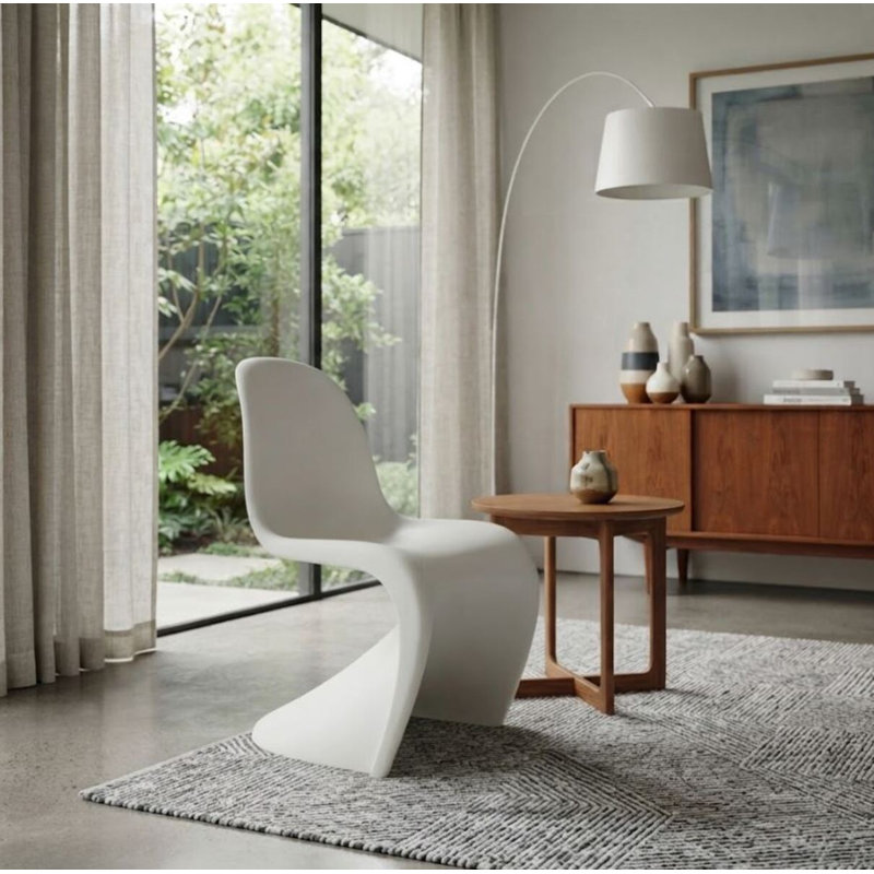 Chaise Penton blanc mat, Blanc mat