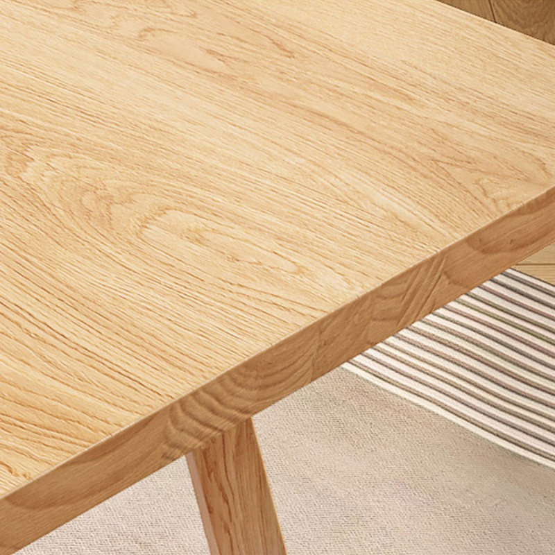 Table de salle à manger moderne Modern Burlywood, H 29,53 po x L 70,87 po x l 31,5 po