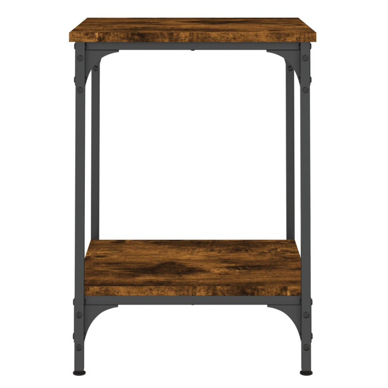 Naniouni Four Leg Coffee Table with Storage, Smoked Oak