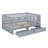 Daybed With Fence Guardrails And 2 Drawers, Split Into Independent Floor Bed & Daybed-1500904636