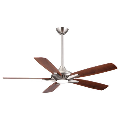 52" Dyno 5 - Blade Standard Ceiling Fan with Remote Control and Light Kit Included