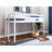 Johannes Solid Wood Twin Low Loft Bed with Ladder and Tent-208540033-169017060