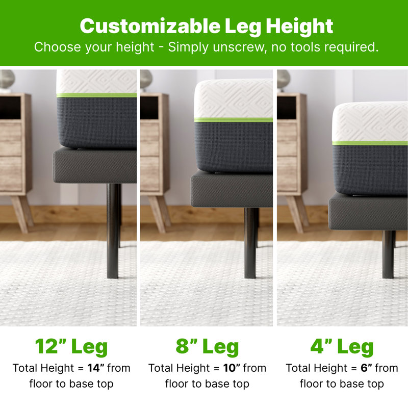 Ghostbed Adjustable Bed Frame & Power Base With Wireless Remote, Zero Gravity & Massage Settings, Twin XL