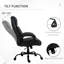 Fauteuil de direction double - 26 x 32 x 44-47,25 po - Similicuir - 1 pièce - Dossier inclinable à haut dossier - Noir - Grande et grande capacité de 400 lb