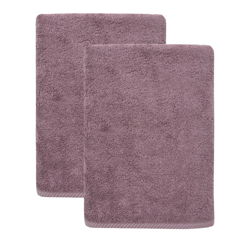 Dinis Luxury Turkish Cotton Bath Sheet Set, Sugar Plum, Bath Towel - 2 Pack