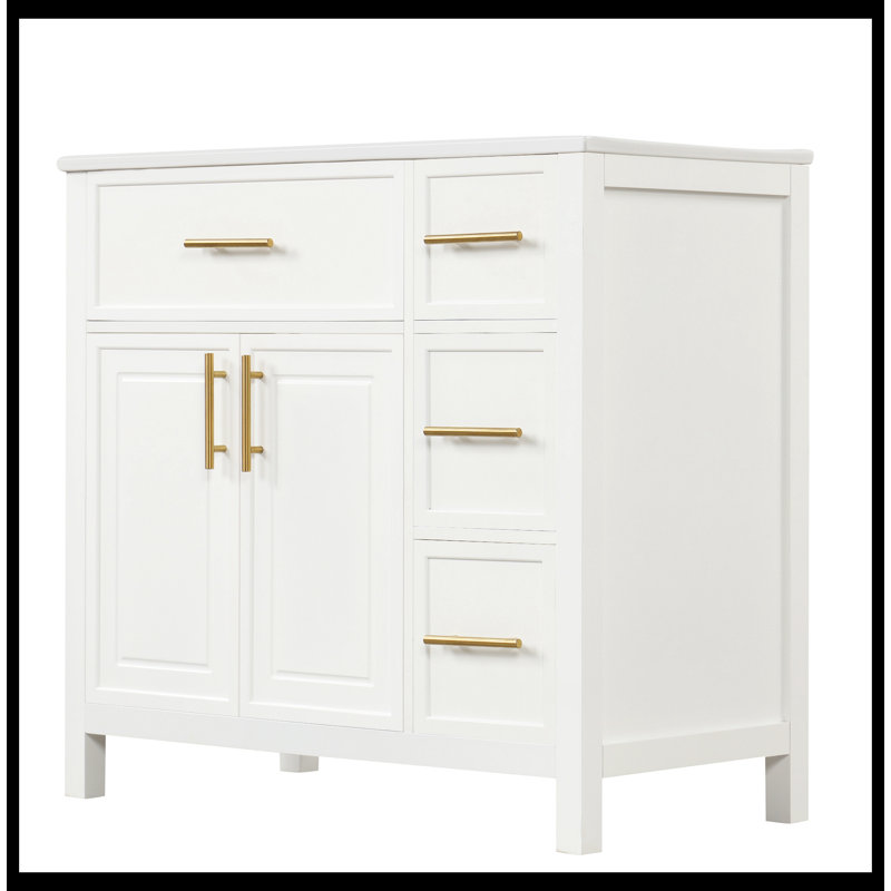 Ensemble de meuble-lavabo simple 36 po avec plateau en céramique Rylee