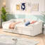 Velvet Upholstered Daybed with Pull Out Trundle-1645219229