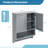 Olari 2-Doors Bathroom Wall-Mounted Medicine Cabinet With Towel Bar-1319150565