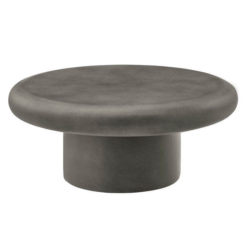 Argos Round 33.86'' Outdoor Coffee Table, Gray