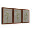 «White Field Flowers I», ensemble de 3 peintures sur toile encadrées-245800527-245800522