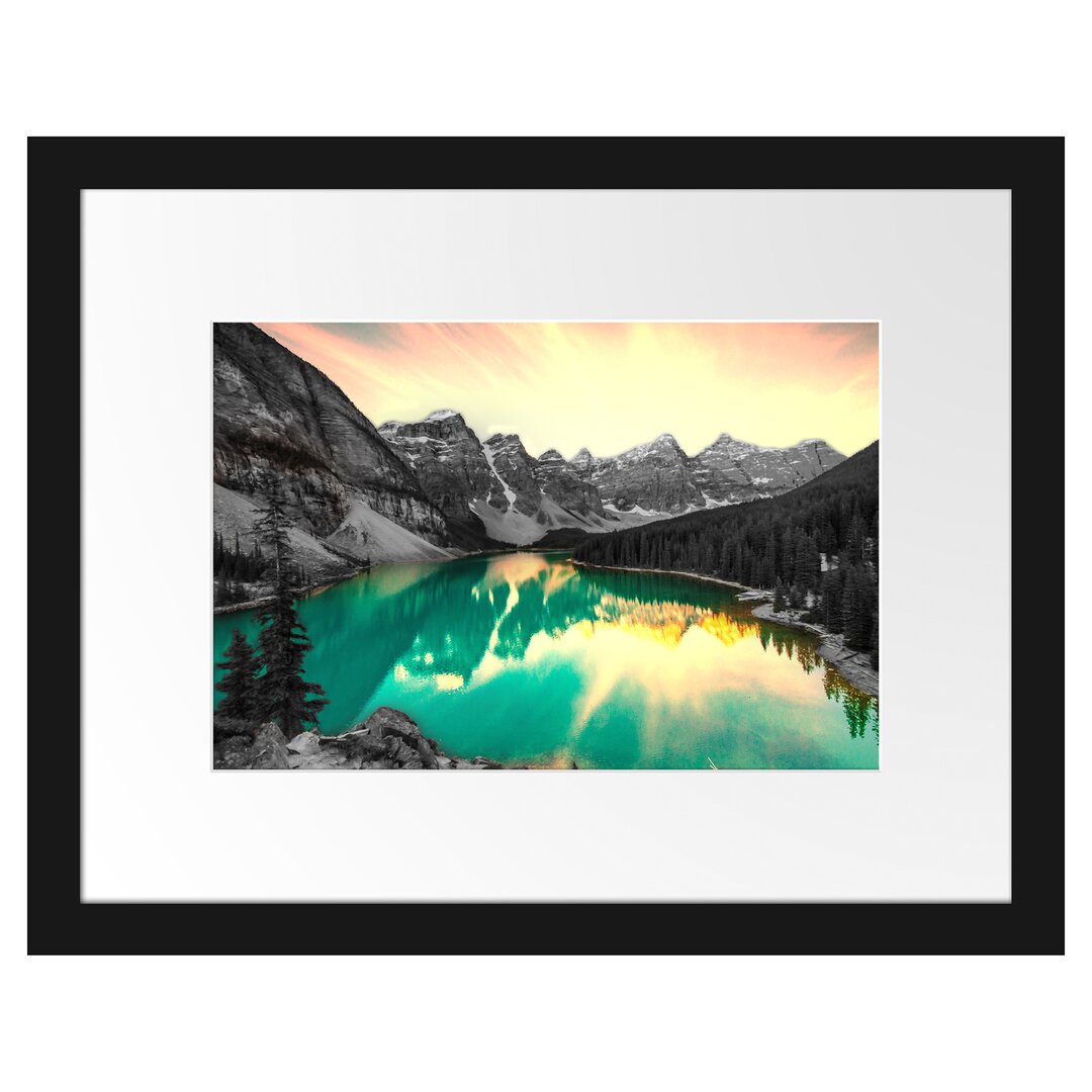 Gerahmtes Poster Moraine Lake in Canada