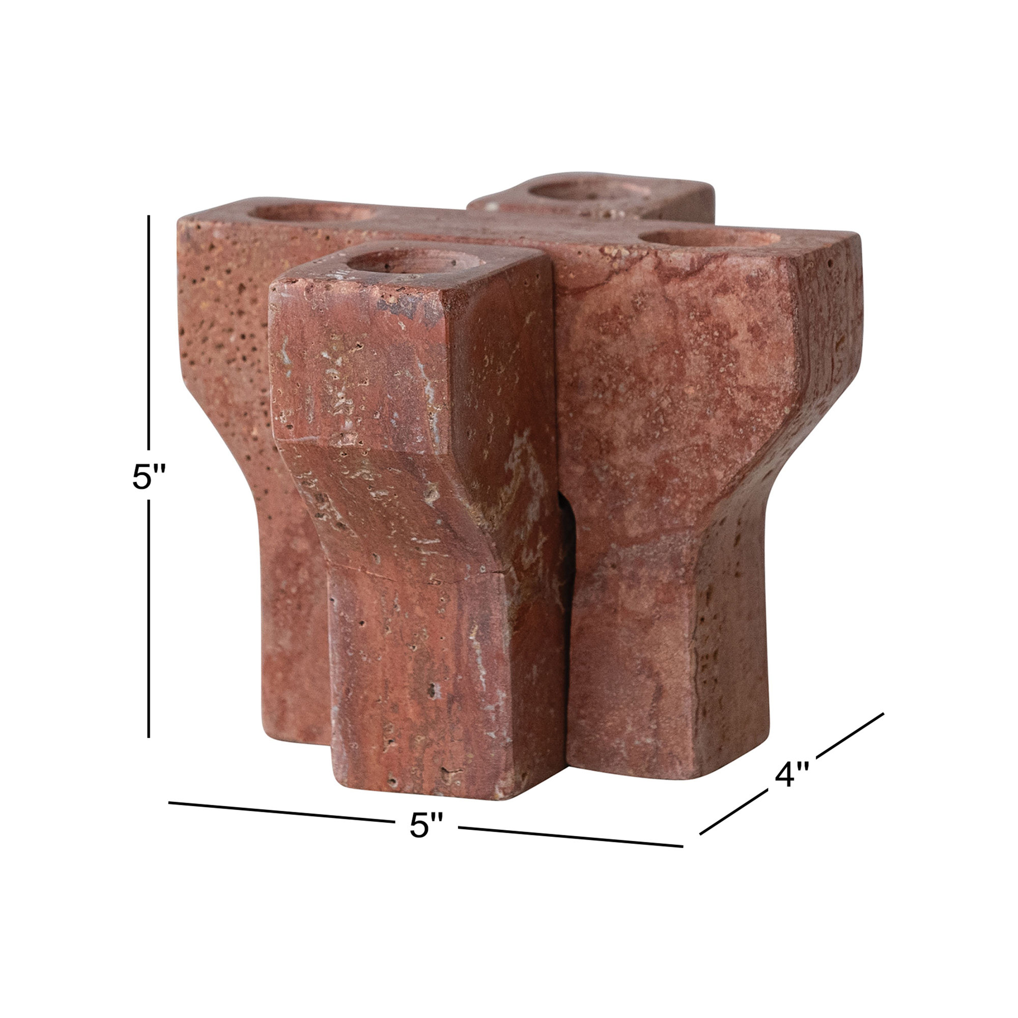 Travertine Interlocking Taper Holder