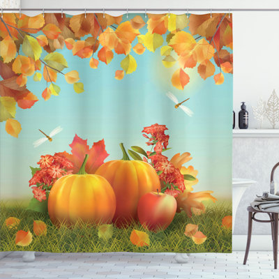 Shower Curtain with Hooks Included