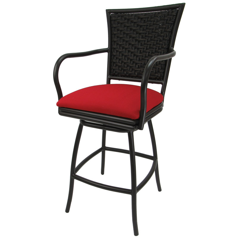 Tabouret de bar Cutlip, Rouge, 35 po