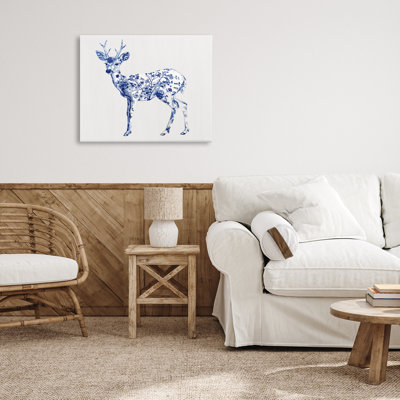 Toile gracieuse avec toile de cerf, lettrée et doublée