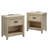 21.3'' W 1-drawer Nightstand With Open Shelf, End Table With Charging Station