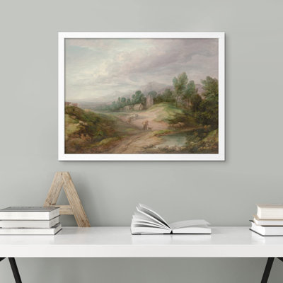 «Storm Cloud Sky Country Road» sur papier