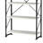 5 Level White Black Bookcase