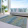 Machine Washable Indoor/Outdoor Christain ACN1267 Denim Rug