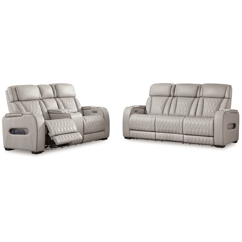 Canapé inclinable électrique Boyington, Gris