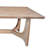 Dining Table, Rectangular Top, 76 Inch Farmhouse Natural Brown Wood