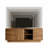 71 '' Tv Stand For Tvs Up To 75/80'', Wood Entertainment Center With Sliding Doors And Drawers