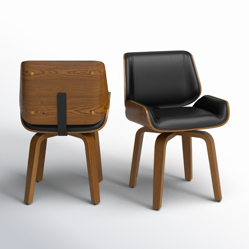 49.53cm H Upholstered Side Chair in Brown