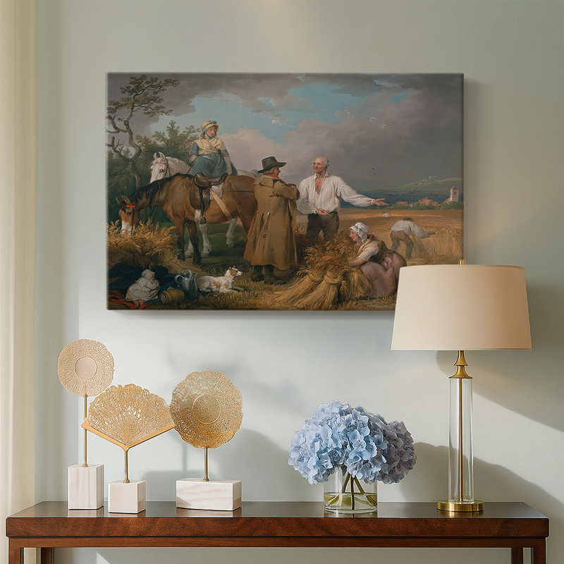 Reapers-George Stubbs-Gallery Wrapped Canvas-1785, 18 x 27