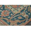 Vintage European Rug In Orange, Blue And Ivory Geometric Pattern - Rug & Kilim