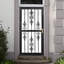Porte de sécurité en acier gris de luxe Grisham, porte de tempête en fer 36 × 80 pouces-98247768