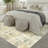 Sarah Machine Washable Abstract Area Rug with Non-Slip Backing-110422171